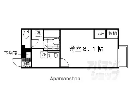 石田マンション(1K/2階)の間取り写真
