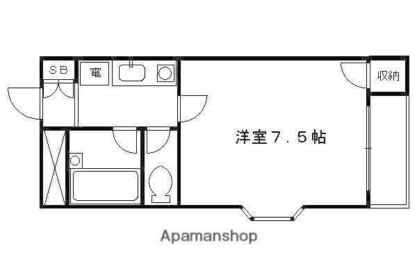 メゾン・ド・カルム(1K/3階)の間取り写真