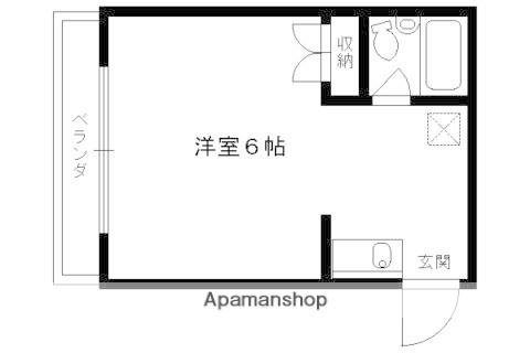 リブライブ山科(1K/2階)の間取り写真