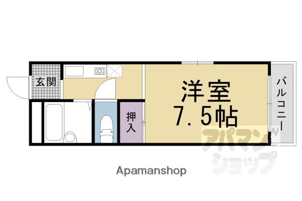 リバージュYMH(1K/2階)の間取り写真