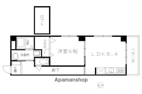 レジデンス雅都(1LDK/4階)の間取り写真