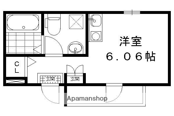 KYOTO HOUSEくいな橋(ワンルーム/2階)の間取り写真