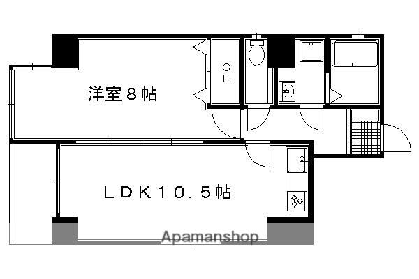 シャトーラドゥーブ(1LDK/2階)の間取り写真