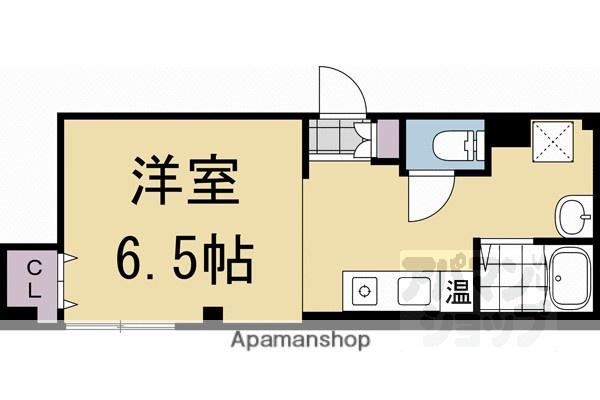 清風ハイツ(1K/2階)の間取り写真