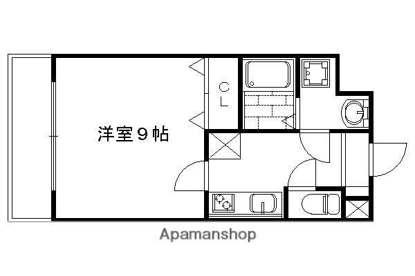 MITY JR桂川(1K/1階)の間取り写真