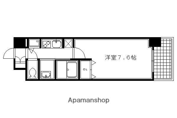 PIERIS GARDEN(1K/7階)の間取り写真