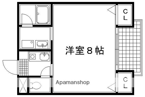 ラピス京都神宮道(1K/6階)の間取り写真