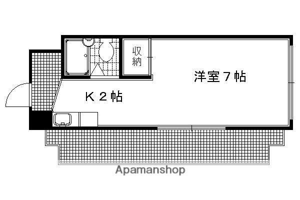 MYシャイン(1K/3階)の間取り写真
