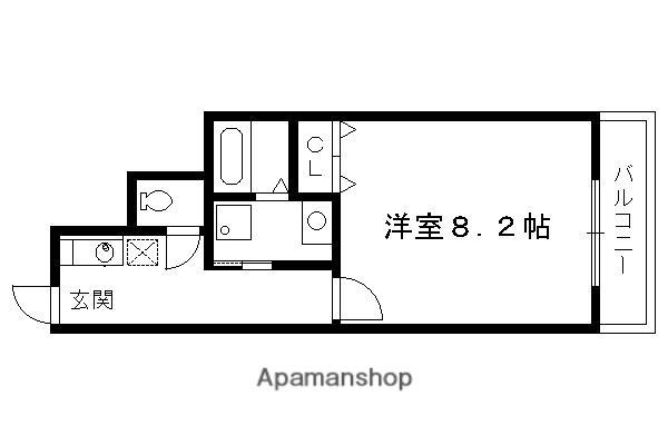 CASAWOODIII(1K/1階)の間取り写真