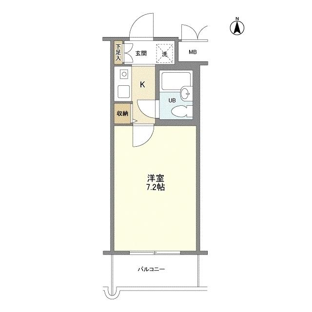 デ・リード堀川御池(1K/3階)の間取り写真