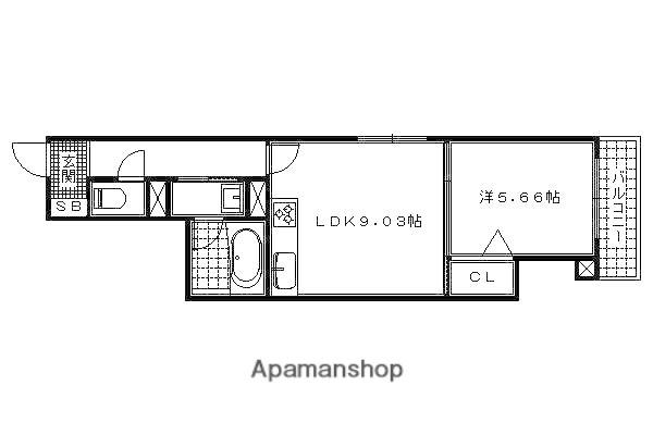 SHA MAISON LES BOIS(1LDK/3階)の間取り写真