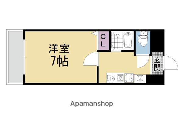 コフレ音羽(1K/3階)の間取り写真