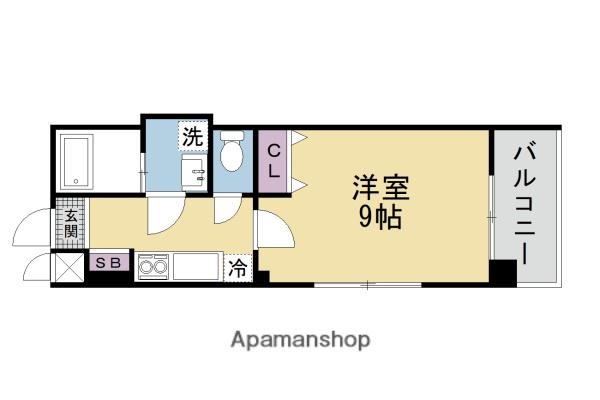 メゾン・マロン(1K/1階)の間取り写真