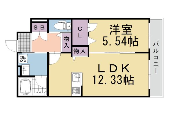 SHAMAISON MANOA(1LDK/2階)の間取り写真