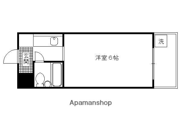 フローレンス伏見(1K/2階)の間取り写真