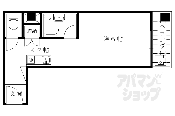 ダイシンFビル(1K/4階)の間取り写真