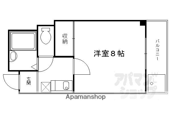 ドエル1号館S・Y(1K/3階)の間取り写真