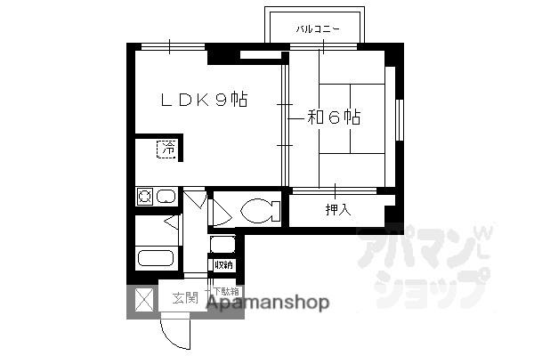 シャトレカルム(1LDK/3階)の間取り写真