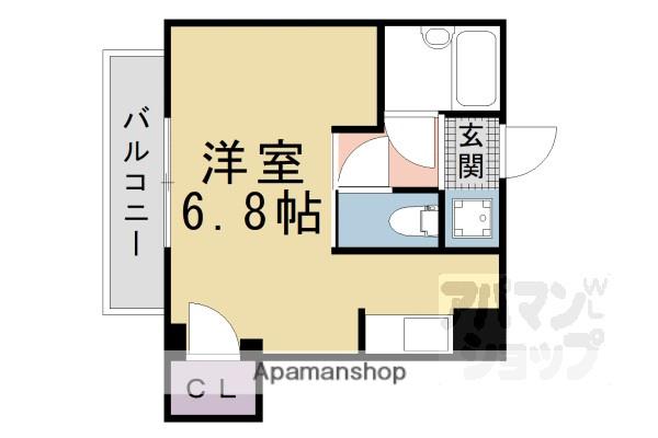 メゾン藤重(1K/2階)の間取り写真