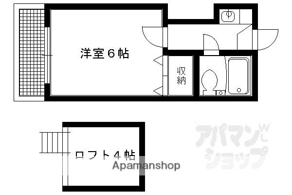 AXISII(1K/2階)の間取り写真
