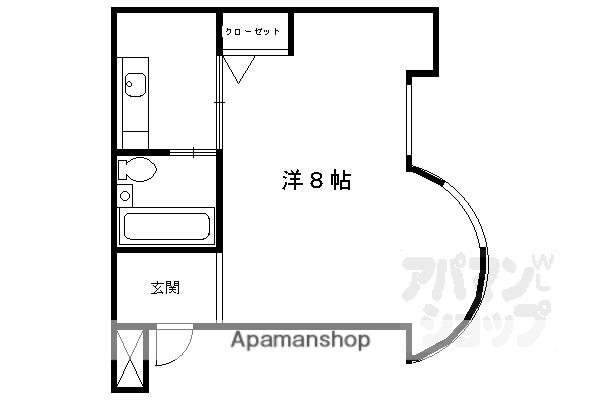 ルモンド16(1K/2階)の間取り写真