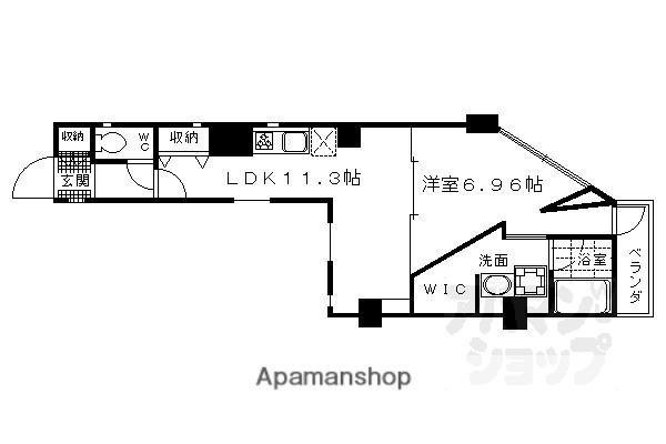 KITOIYASU(1LDK/3階)の間取り写真