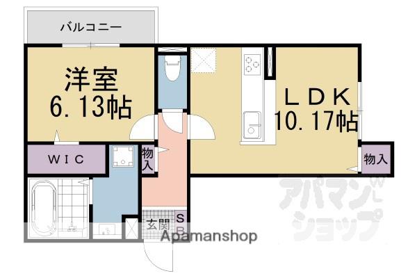 FLORIAII(1LDK/3階)の間取り写真
