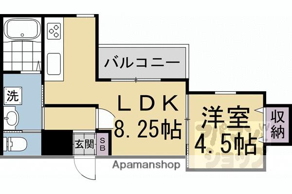 RECUERDE桃山(1LDK/2階)の間取り写真