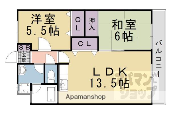 アセンブル高野(2LDK/3階)の間取り写真