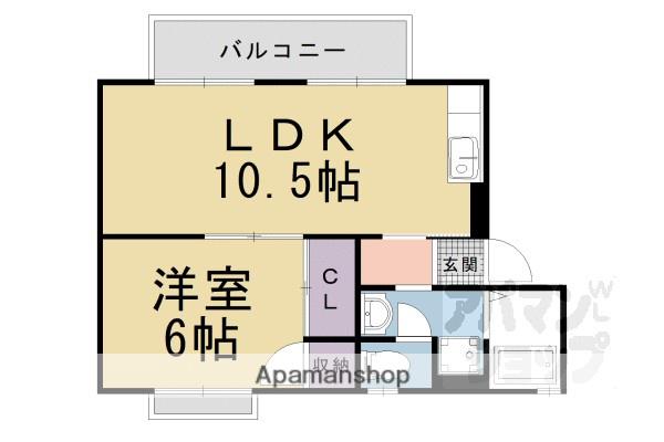 アラサンテコジマ(1LDK/2階)の間取り写真