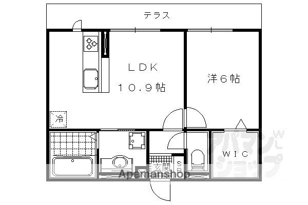 CASAENTRE(1LDK/1階)の間取り写真