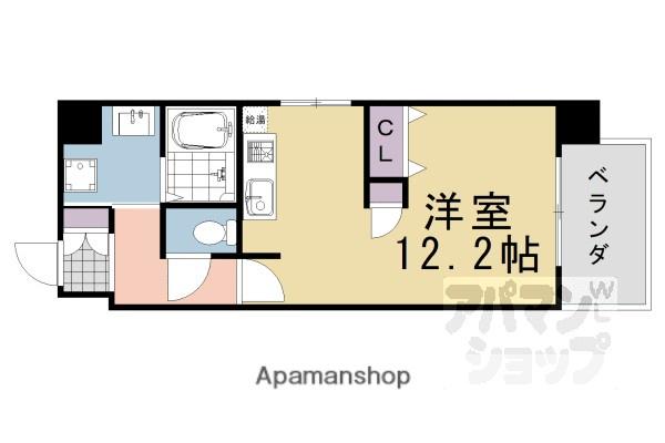 COSMO III(ワンルーム/8階)の間取り写真