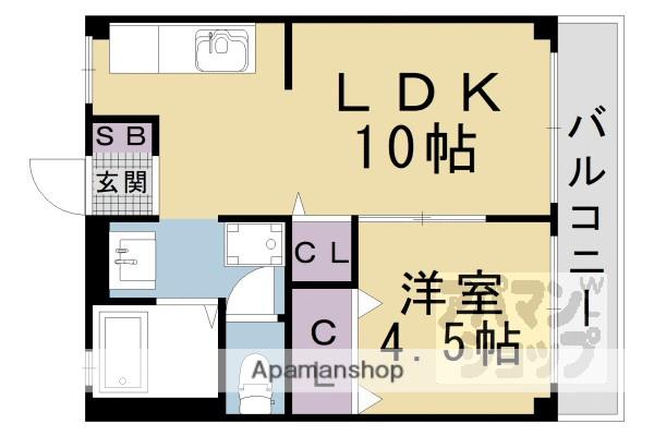 ダイゼンマンション(1LDK/3階)の間取り写真