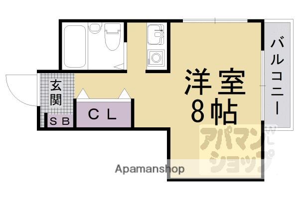 MハイツII(ワンルーム/3階)の間取り写真