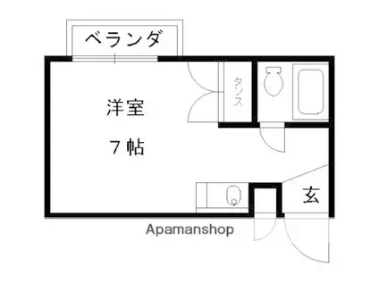 ピアグレース本丸(ワンルーム/3階)の間取り写真