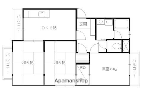 NSマンション(3DK/3階)の間取り写真