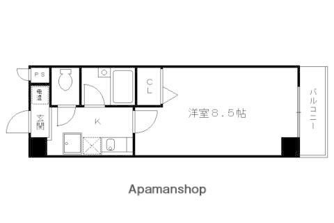 ラポール21(1K/2階)の間取り写真