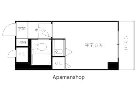 スぺリオン伏見(1K/5階)の間取り写真