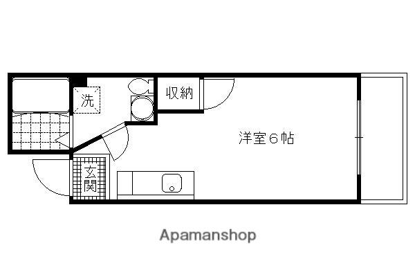 第2グランドールMIYAGAWA(1K/2階)の間取り写真