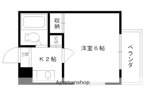 マンションTATSUMIYA(1K/2階)の間取り写真