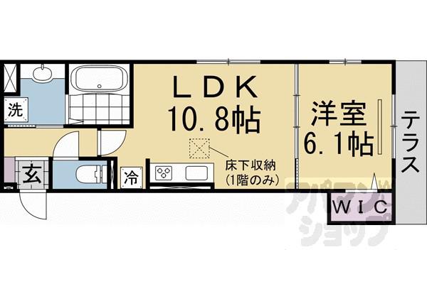 ASUKAⅣ(1LDK/2階)の間取り写真