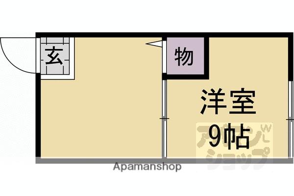 細野荘(ワンルーム/1階)の間取り写真