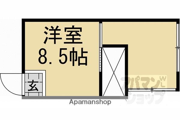 細野荘(ワンルーム/1階)の間取り写真