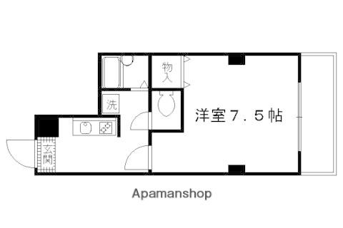 CUORE(1K/4階)の間取り写真