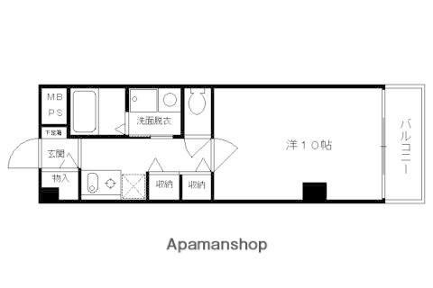 ライオンズマンション上鳥羽(1K/5階)の間取り写真