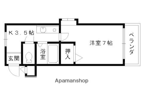 エスペランサ石原(1K/3階)の間取り写真