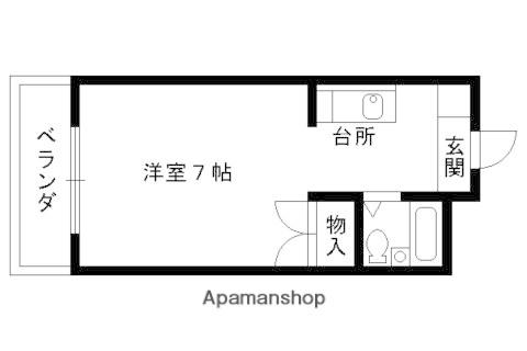 ジュネス美也古パートI(1K/1階)の間取り写真