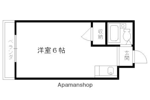 マンションLARK(1K/2階)の間取り写真
