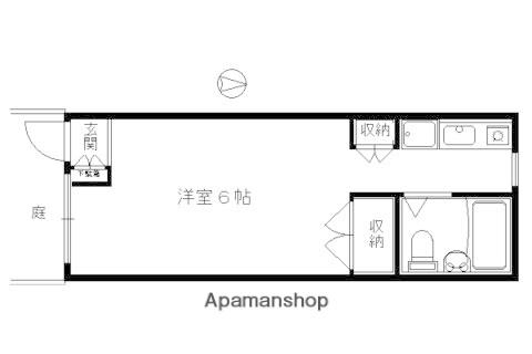 レジデンスはしば(1K/1階)の間取り写真