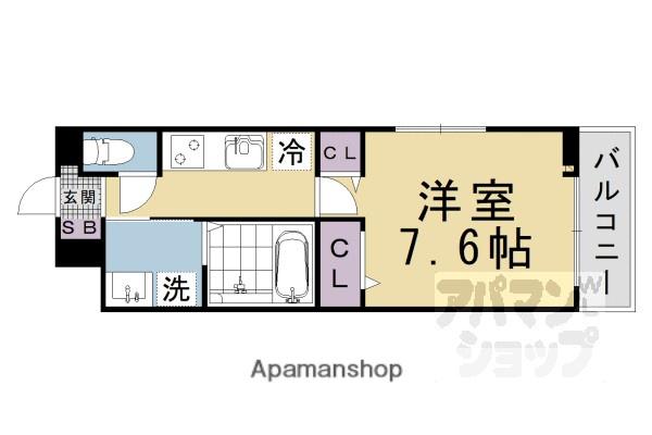 サニーサイド レオ(1K/2階)の間取り写真